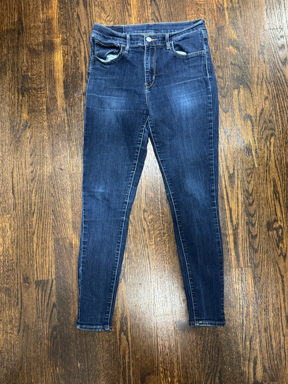 Levi's Blue Denim Jeans with Leather Patch